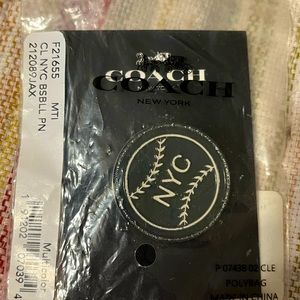 Coach New York Baseball Enamel Pin
